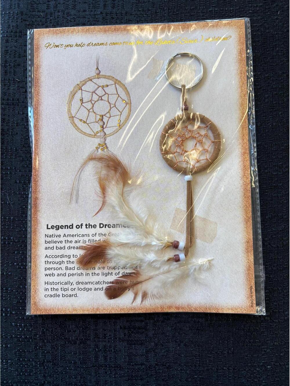 Dreamcatcher Keychain Lakota Souix Beautiful and New in Package